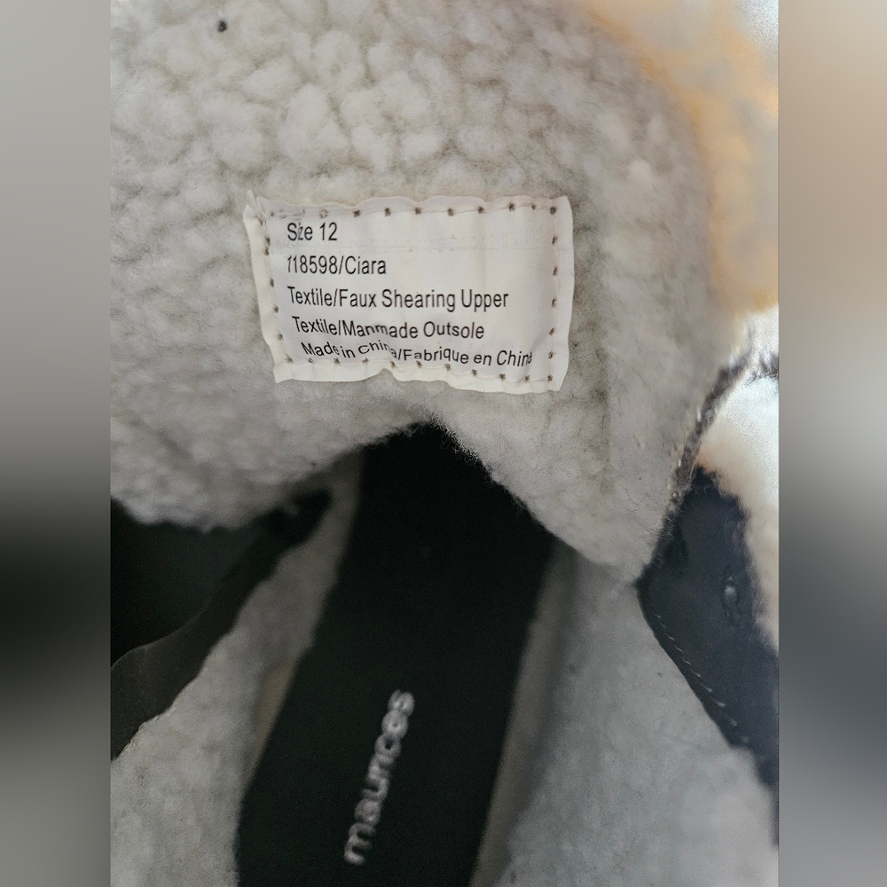 Maurices Ciara Sherpa Lined Hiker Boots NWOT - Picture 3 of 5